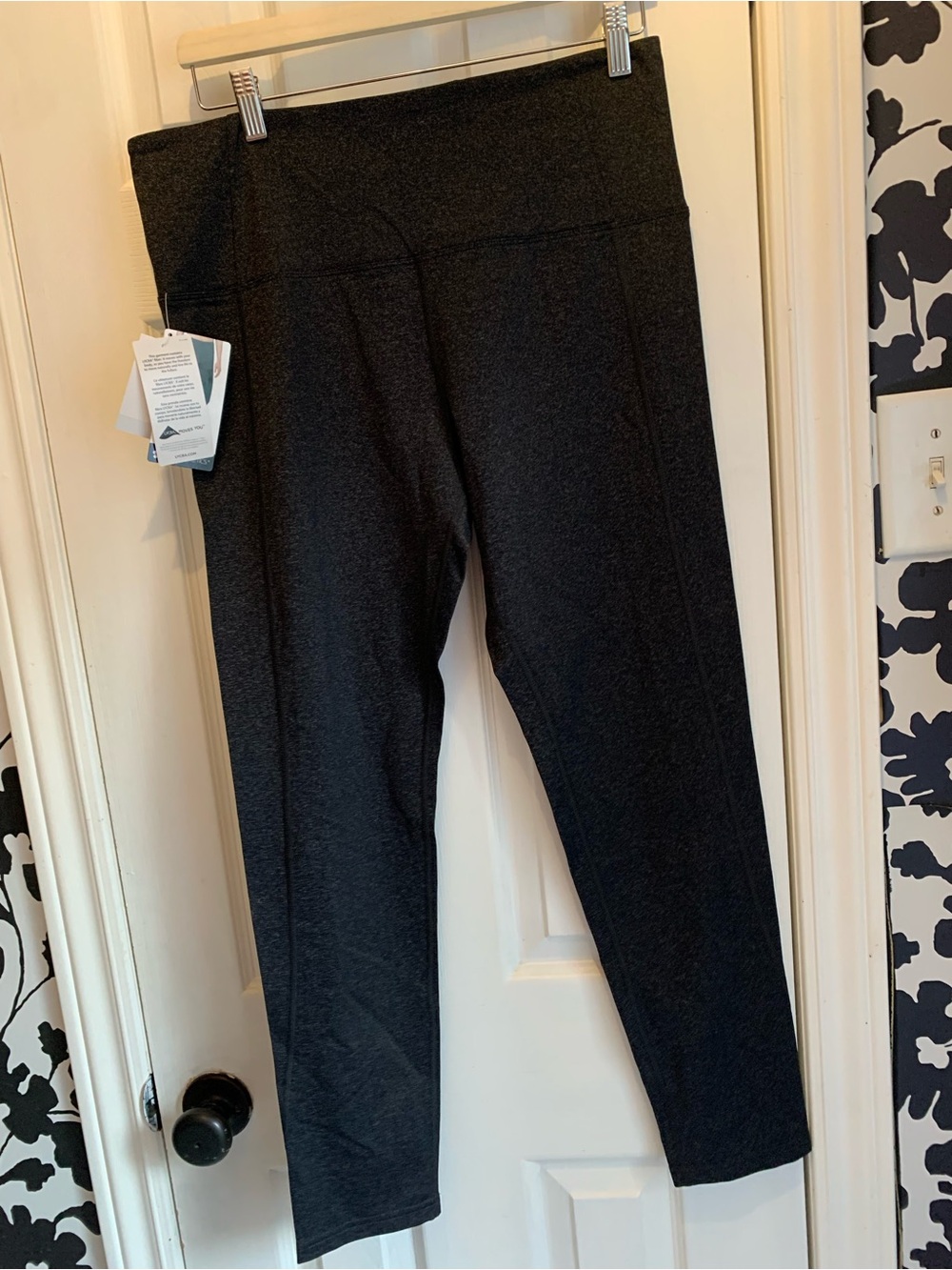 Tuff Athletics charcoal gray High-Waist Performance Leggings workout
